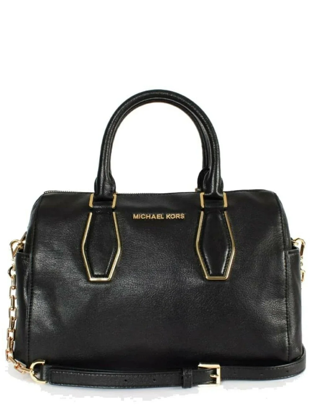 MICHAEL Michael Kors Vanessa Medium Chain Satchel in Black